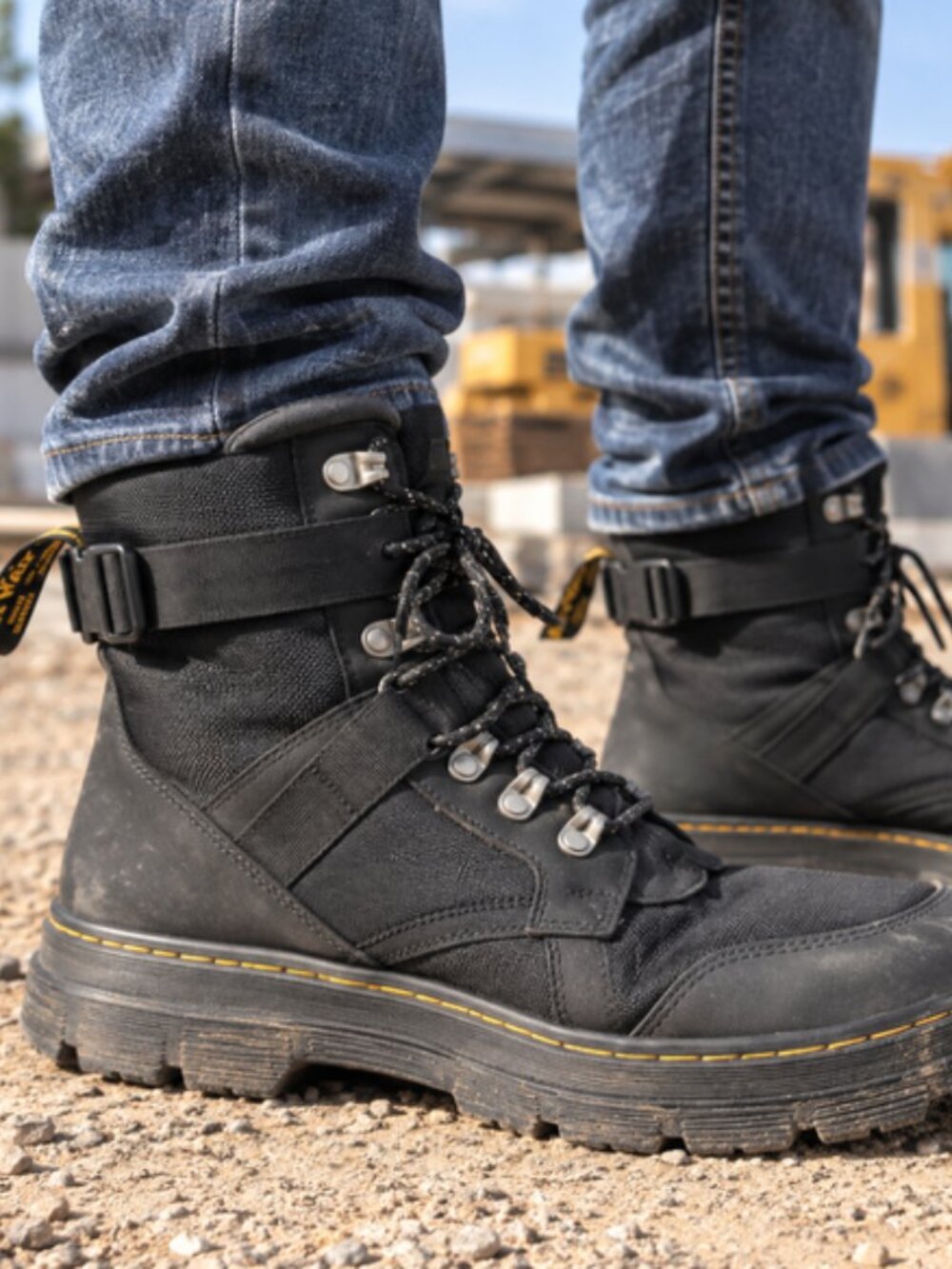 Dr. Martens Combs Tech II FL Black Utility Work Boots Men’s Size 12 UK 11
